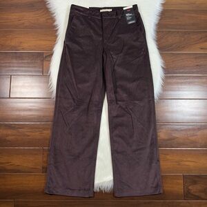 Levi's Women's Size 25 X 29 Brown Velvet Baggy Trouser Pants